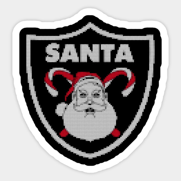 santa face ugly christmas Sticker by crackdesign